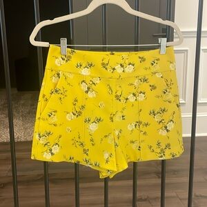 Alice + Olivia Floral Print Mini Shorts